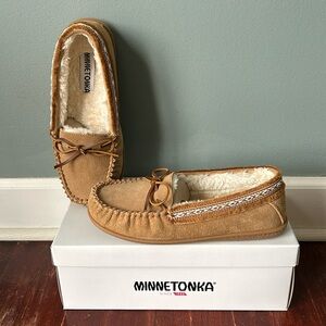 Minnetonka Suede Moccasin Slippers